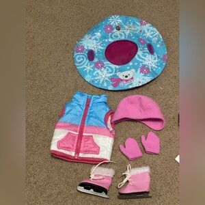 Sophia's 18" Doll 7 piece Winter Fun outfit & accessory Set ⛸️ ❄️